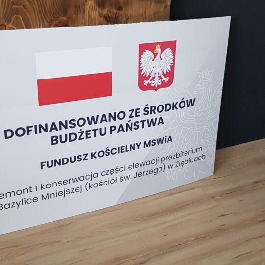 Tablice informacyjne Dofinansowane z budżetu Państwa Kłodzko