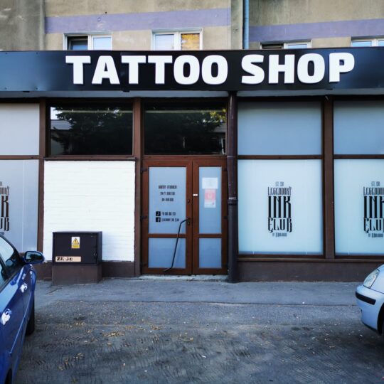 Szyld Litery przestrzenne Kłodzko Tattoo Shop